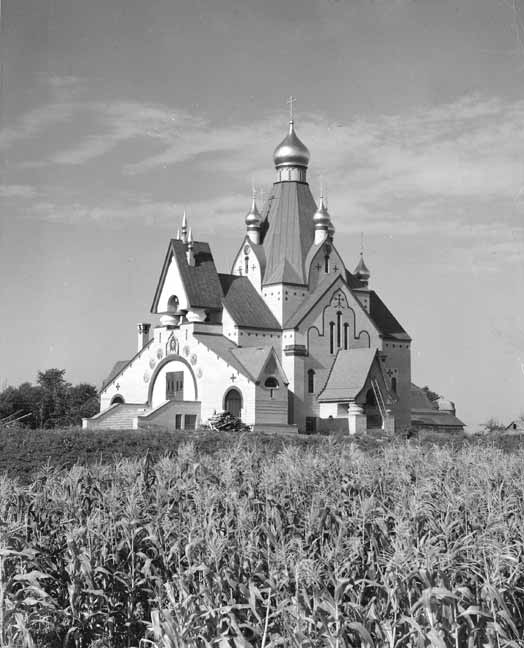 The church upon completion in 1949